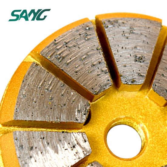 3 inch 10segments grinding pad, china grinding tool, abrasive disc for grinding concrete