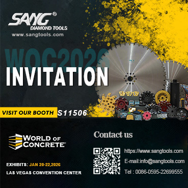 ابزارهای الماسه SANG در نمایشگاه World of Concrete 2026 - غرفه S11506